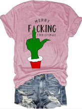 将图片加载到图库查看器,Women's Christmas Print Short Sleeve T-Shirt