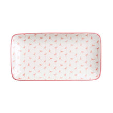 将图片加载到图库查看器,Patterned Plate - Flamingo