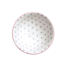 将图片加载到图库查看器，Patterned Nibbles Bowl - Hearts

